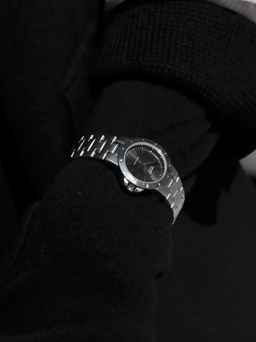 [CASIO] 카시오 여성시계 유니크 넘버 메탈 블랙