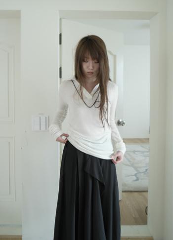 에프터먼데이 tencel collar tee (5c)