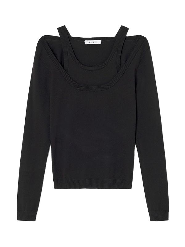 ÉTOILE 블랙 니트