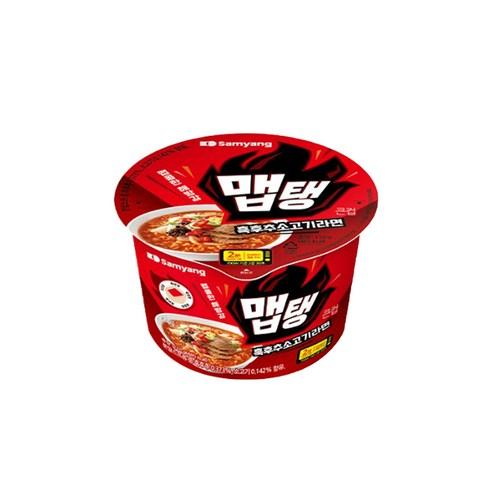 맵탱 큰컵 흑후추 소고기라면 110g, 6개 - 컵라면 | 쿠팡