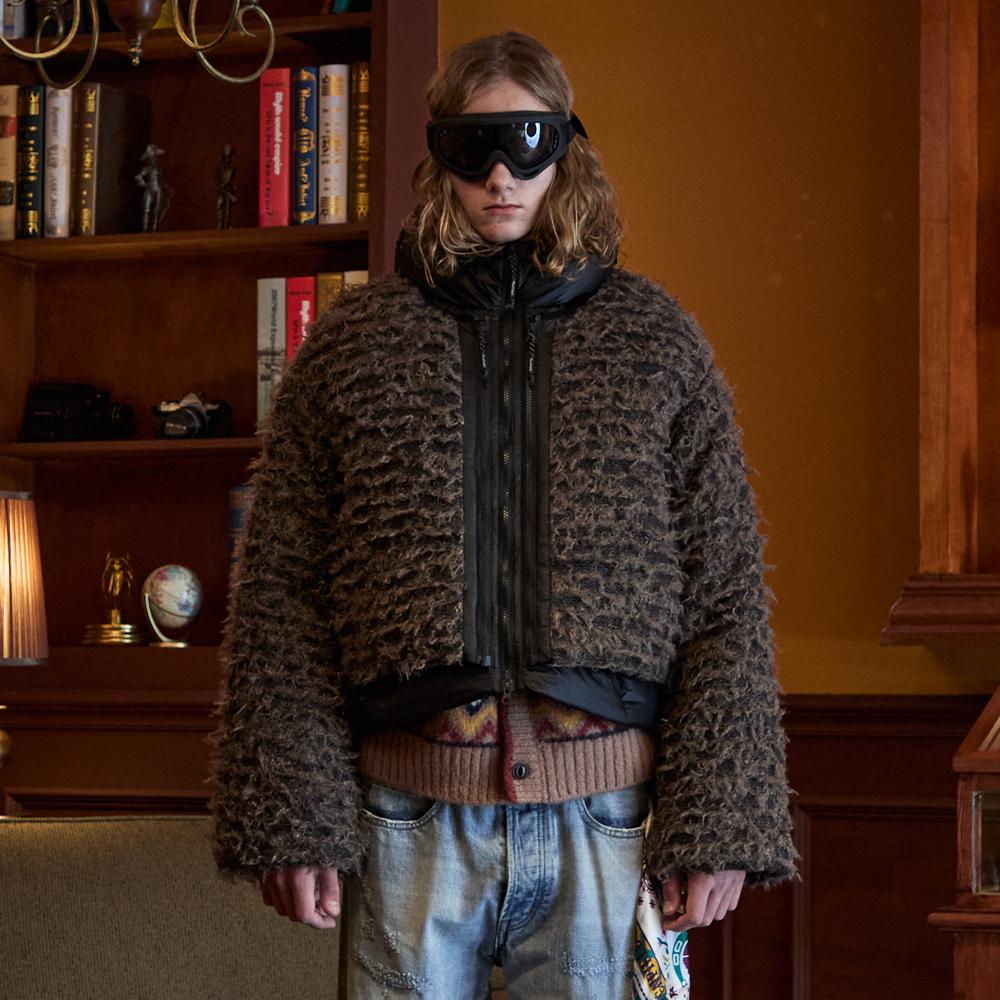 2WAY 디테쳐블후드 베스트 퍼 자켓 블랙_FR4WD31U