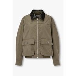 배색 레더 카라 빅 포켓 점퍼 7125320701137