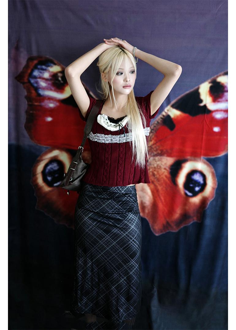 strawberry knit [y2k 딸기 니트 탑]