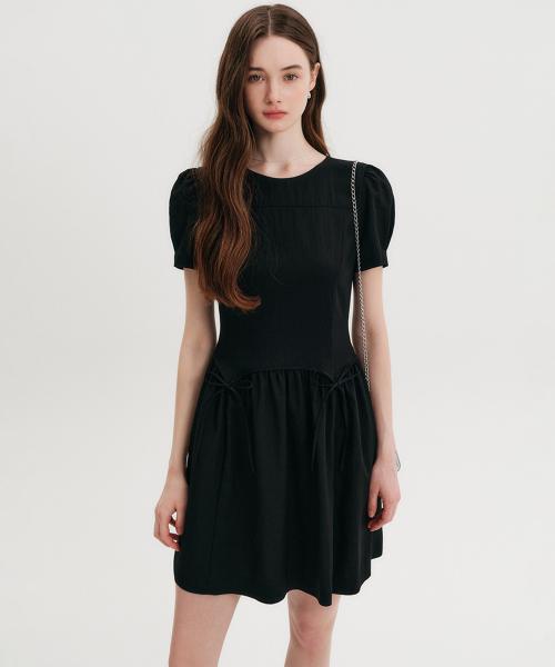 로지 셔링 미니 드레스 / ROSY SHIRRING MINI DRESS_2colors