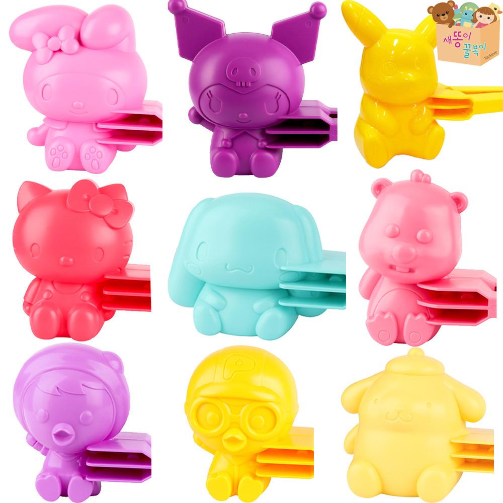 산리오 헬로키티 폼폼푸린 시나모롤 쿠로미 마이멜로디 뽀로로 패티 루피 포비 해리 크롱 에디 피카츄 캐릭터 오리 눈집게 스노우볼 메이커 눈사람 만들기