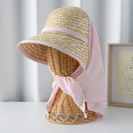 이런 상품 어때요? 썬캡 여름 자외선 햇빛 차단 퐁키 챙넓은 밀짚 농사 밭일 모자