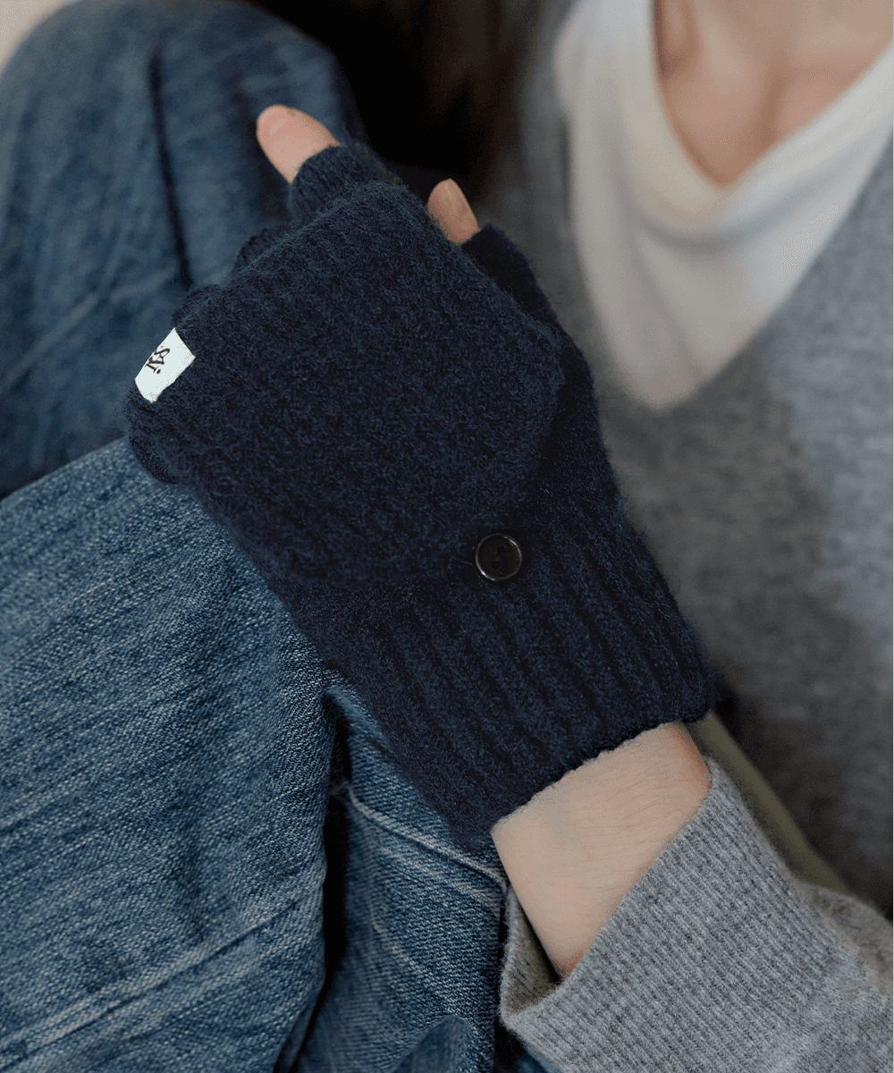 포미 니트 핑거리스 손모아 반장갑