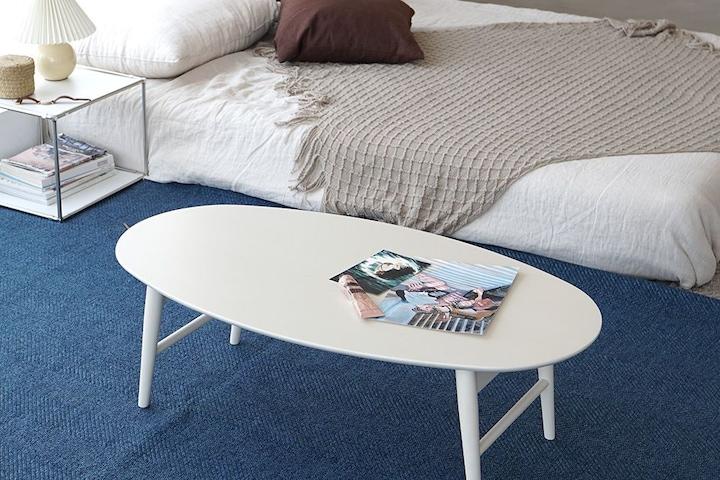 핀 타원형 원목 접이식 테이블 1000 5colors