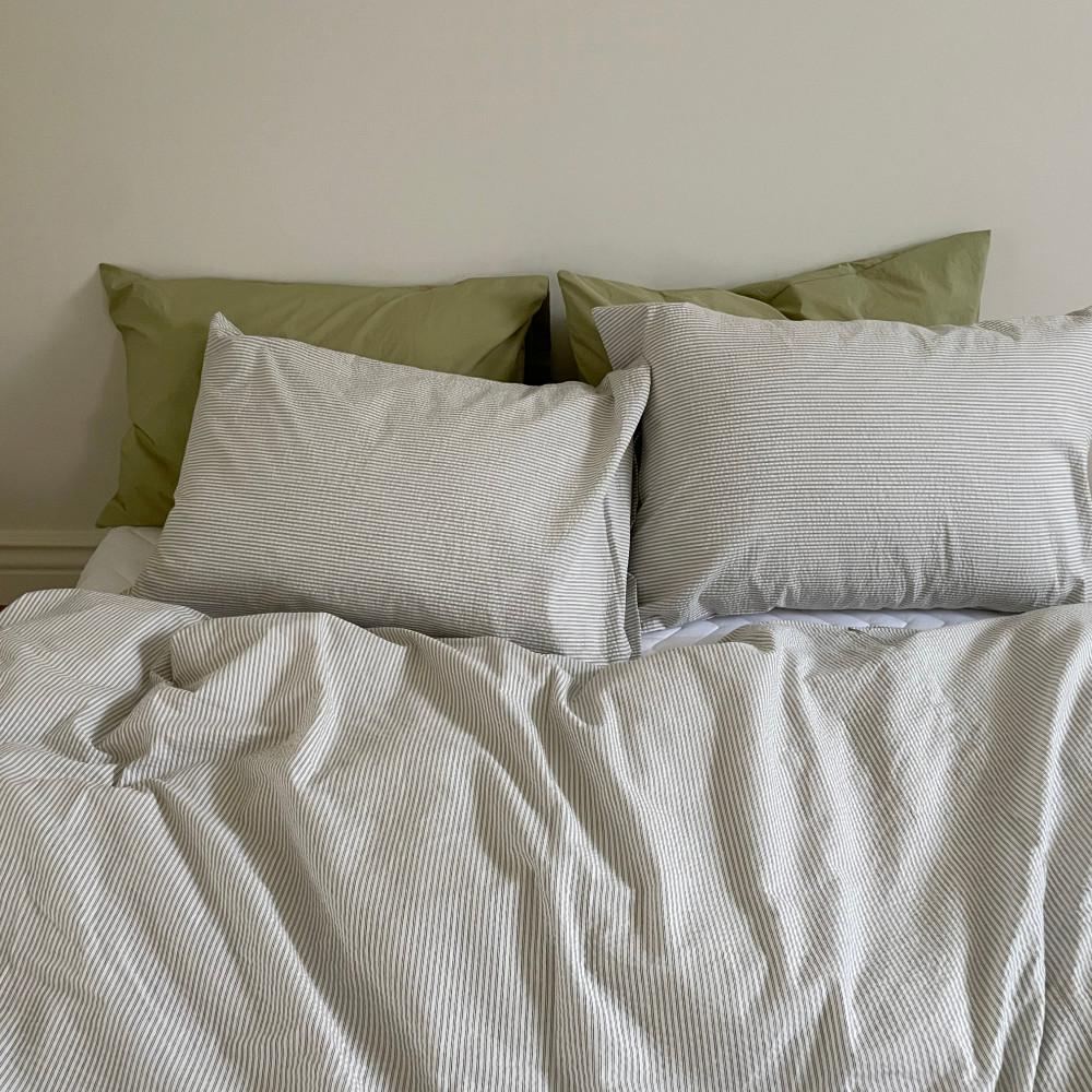 리플 스트라이프 베개커버 3colors