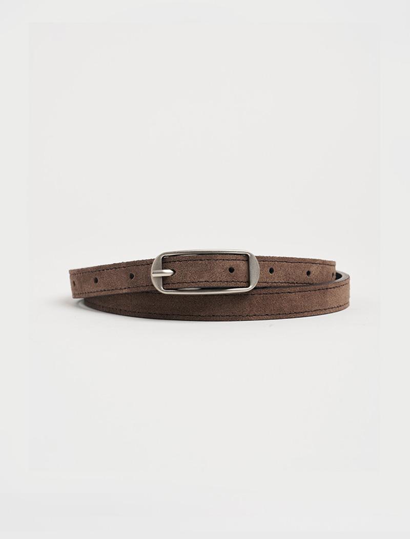 BRENT slim belt_rose brown