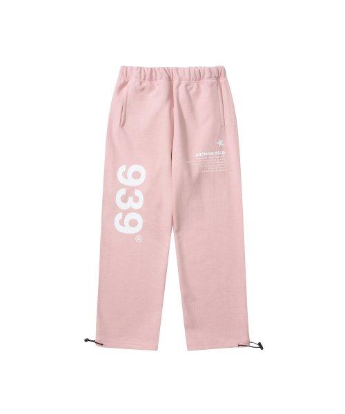 KIDS 939 LOGO SWEAT PANTS (PINK)