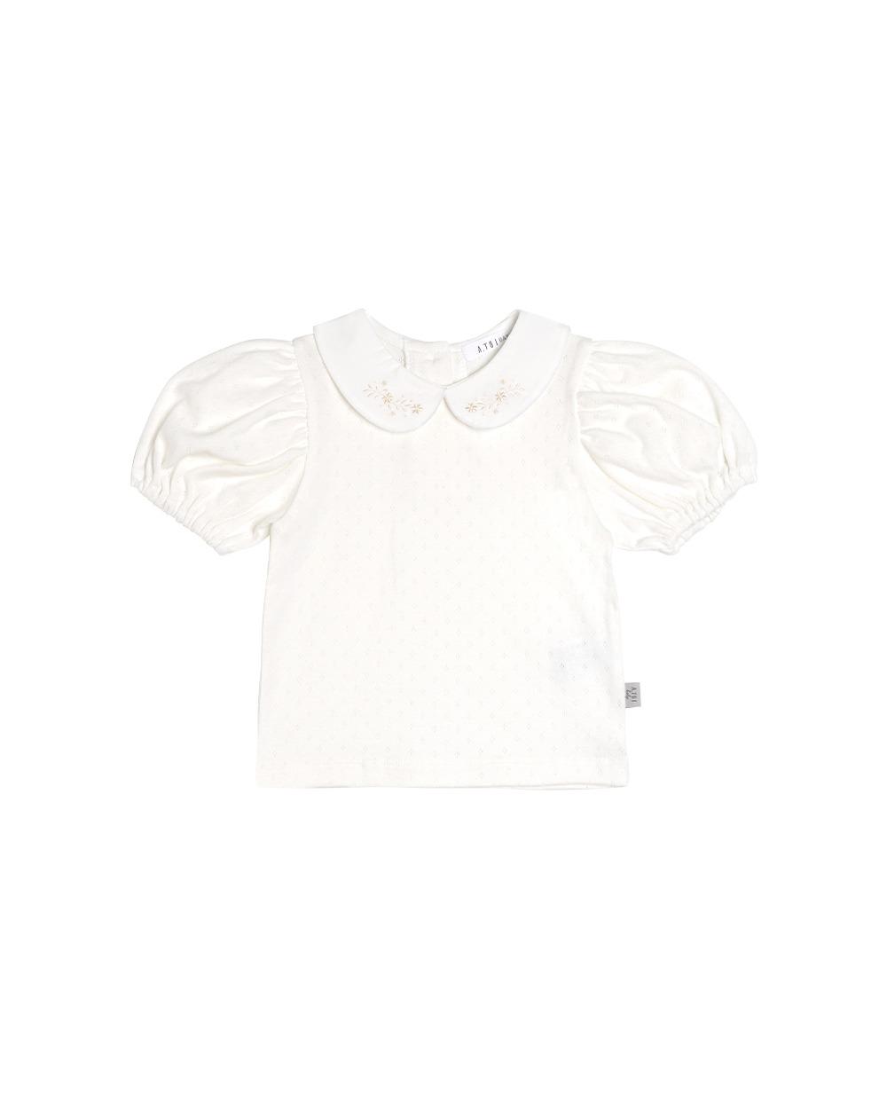[a.toi baby] Lisa Puff T-Shirt White