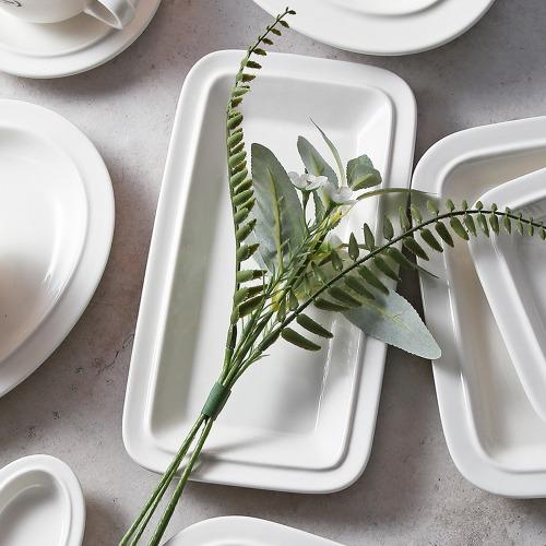 시라쿠스 메이플 직사각 생선접시