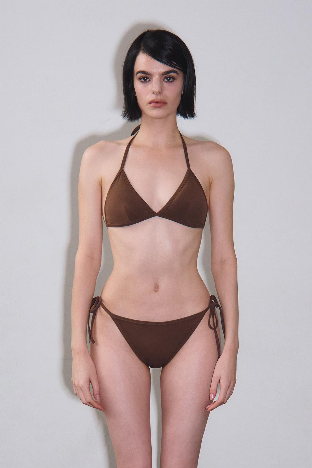 트라이앵글 비키니브라 (Solid/Brown)