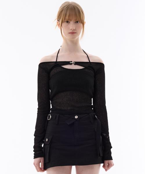 아리(ARI)  MANON OFF-SHOULDER SET / BLACK - 사이즈 & 후기 | 무신사