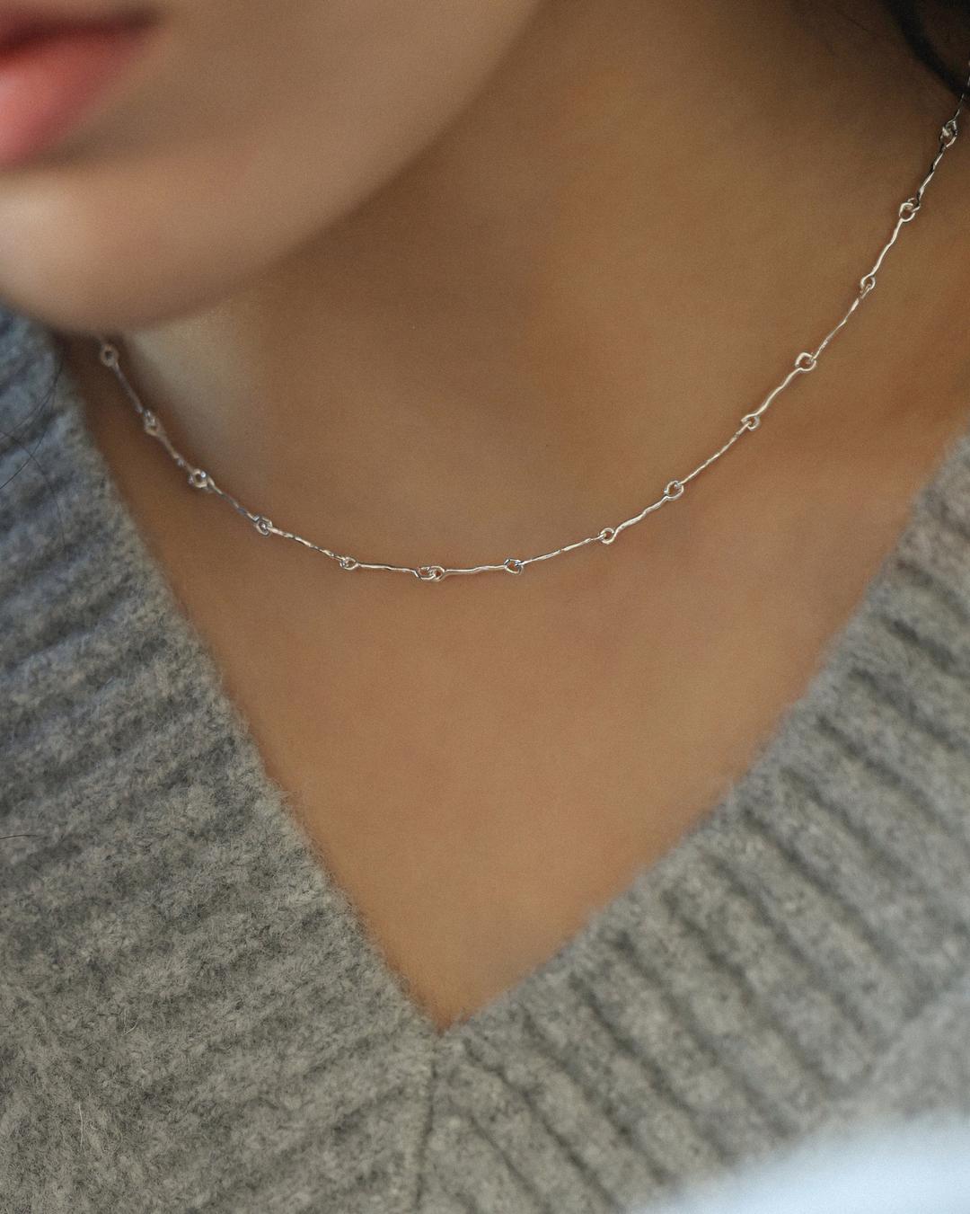 [92.5 silver] Bush necklace 2colors