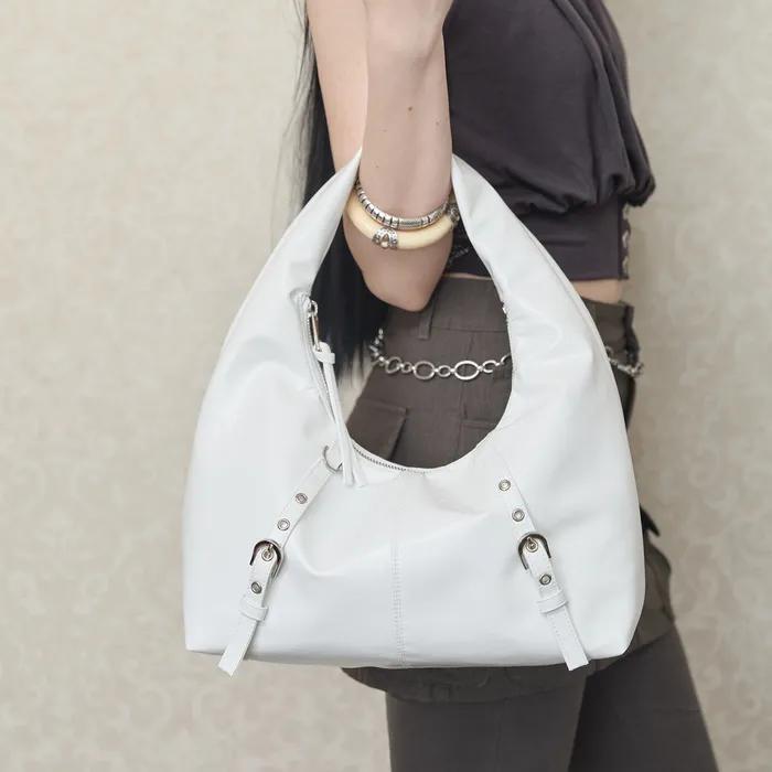 Belted Hobo Mini Bag [Glossy White]