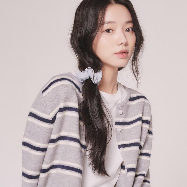 스트라이프 니트 가디건 (2color)