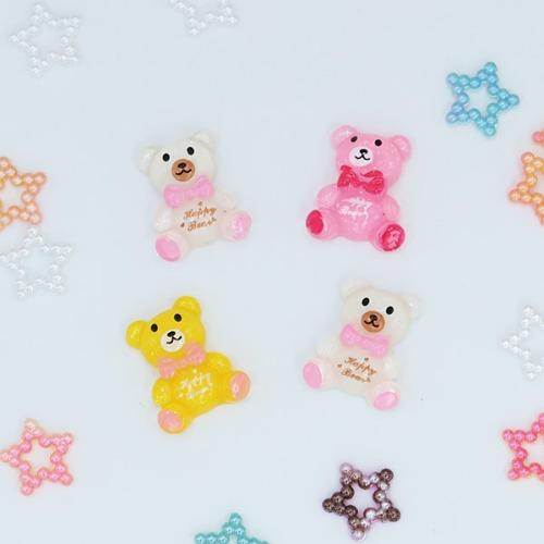 미니어쳐 장식 -  해피 곰돌이(10개입)