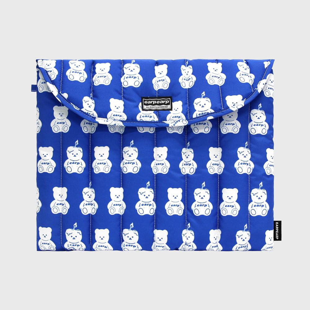 LITTLE FACO PATTERN-BLUE(노트북 패딩파우치)