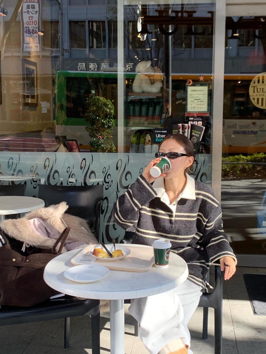 mochi stripe pk top (2color)