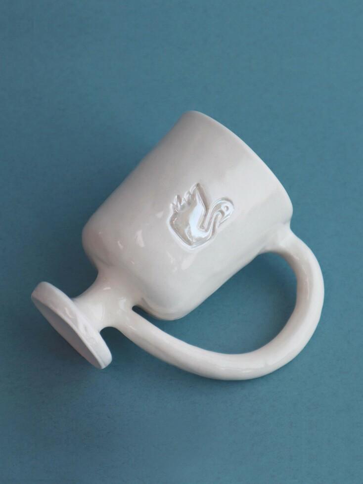 Swan handled goblet