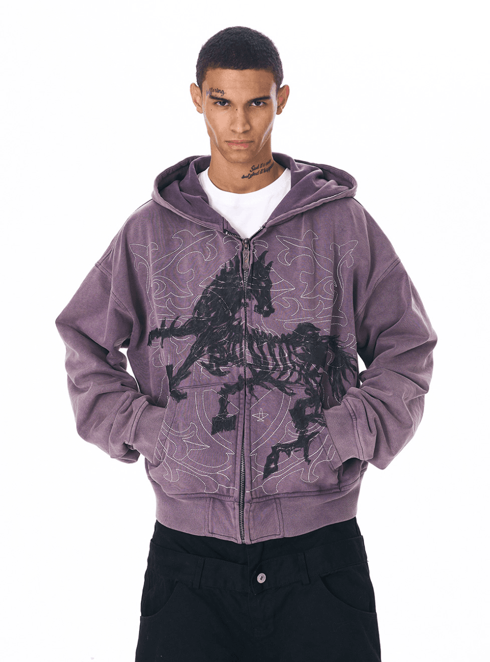 Embroidered Warhorse Hoodie