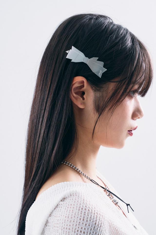 NO.442 [SILVER] RIBBON HAIR PIN