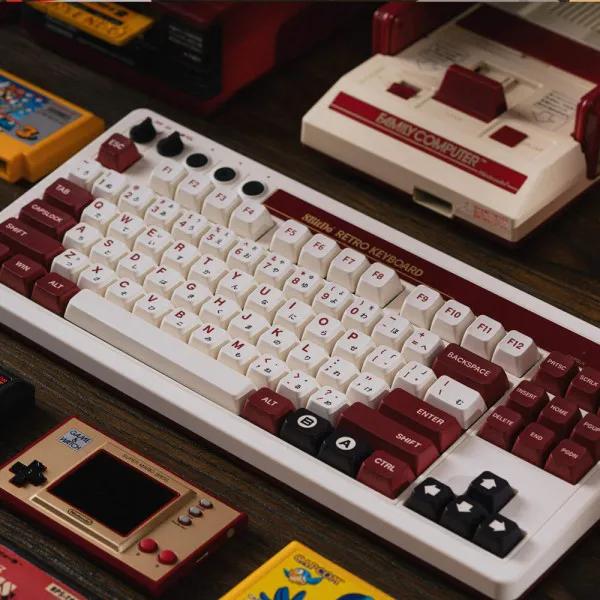 8BITDO 레트로 기계식 유무선 키보드 핫스왑 87키 메카니컬 듀얼슈퍼버튼 구성 2023081402W | 상품 상세 | 크로켓