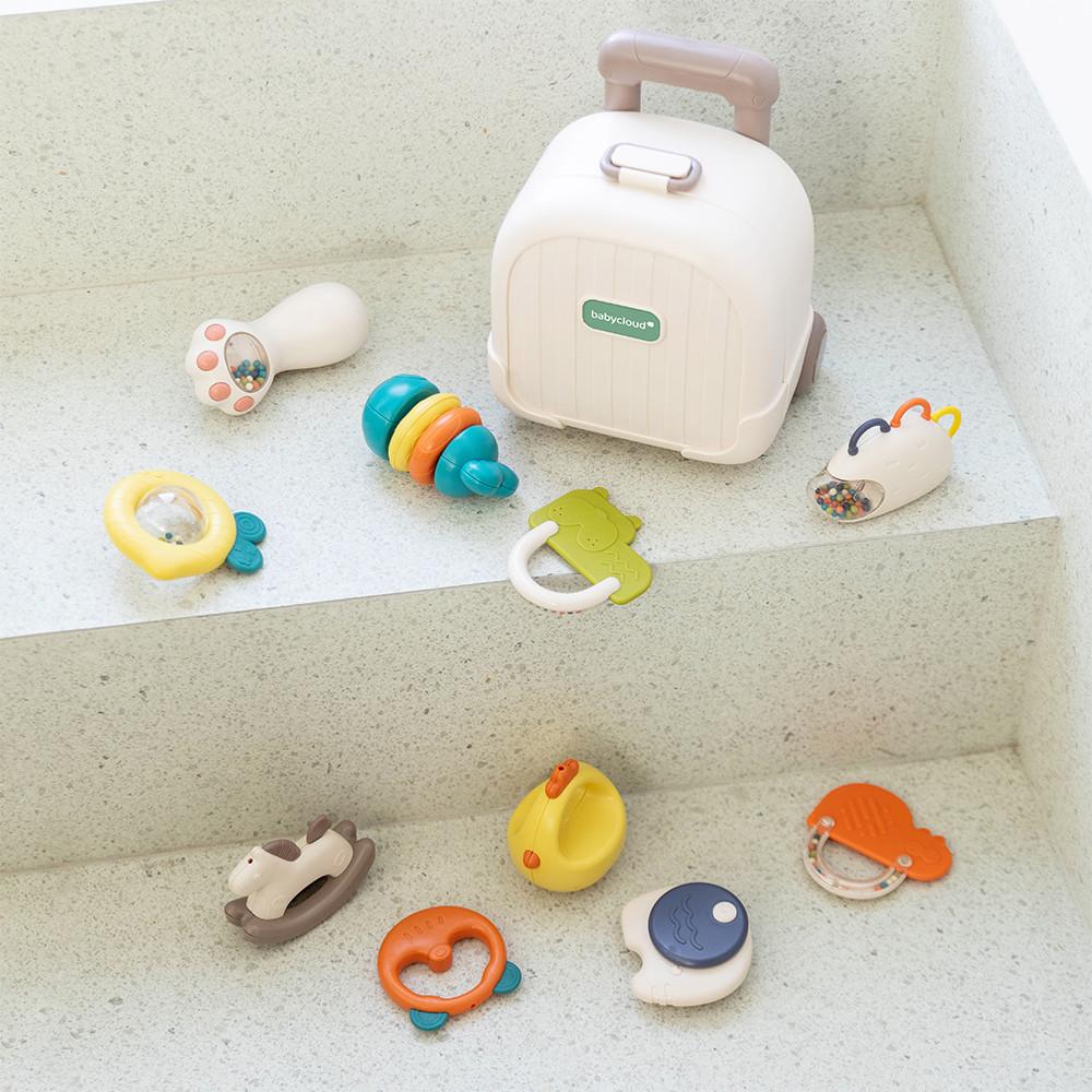 NEW 베이비클라우드 신생아 아기 유아 장난감 딸랑이 10종SET (+캐리어 케이스포함)