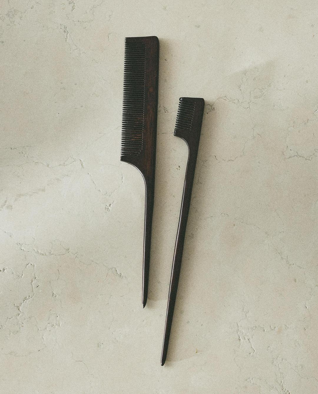 대나무 원목 빗