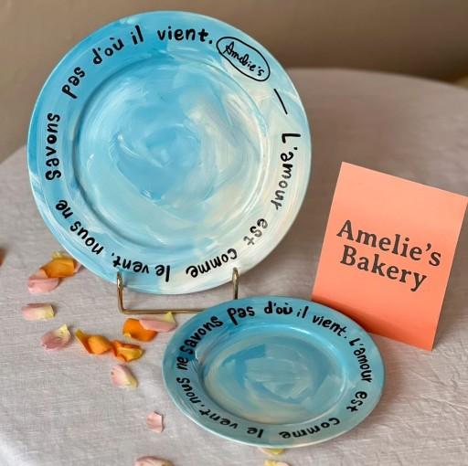 Vintage 스카이 레터링 가능 플레이트