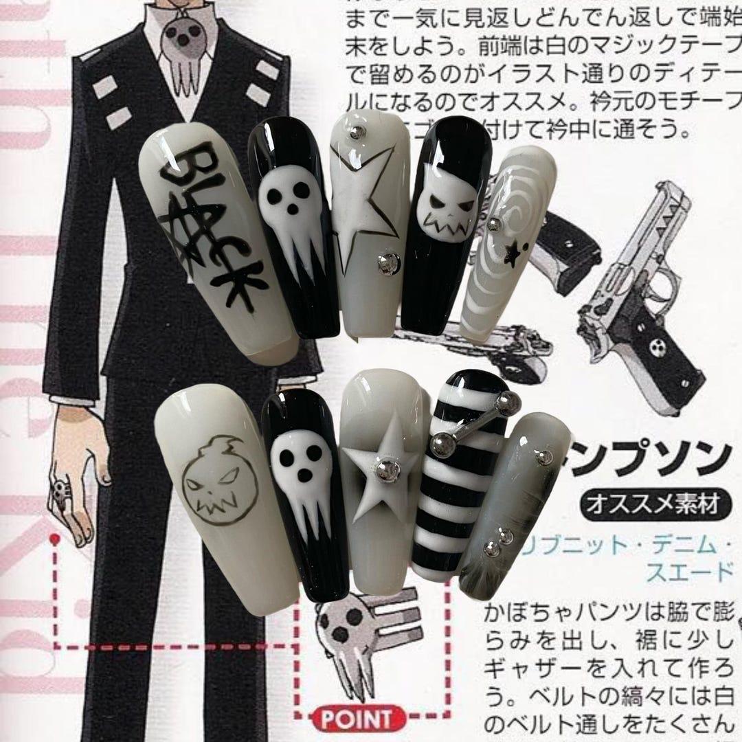 Soul Eater press-ons nails