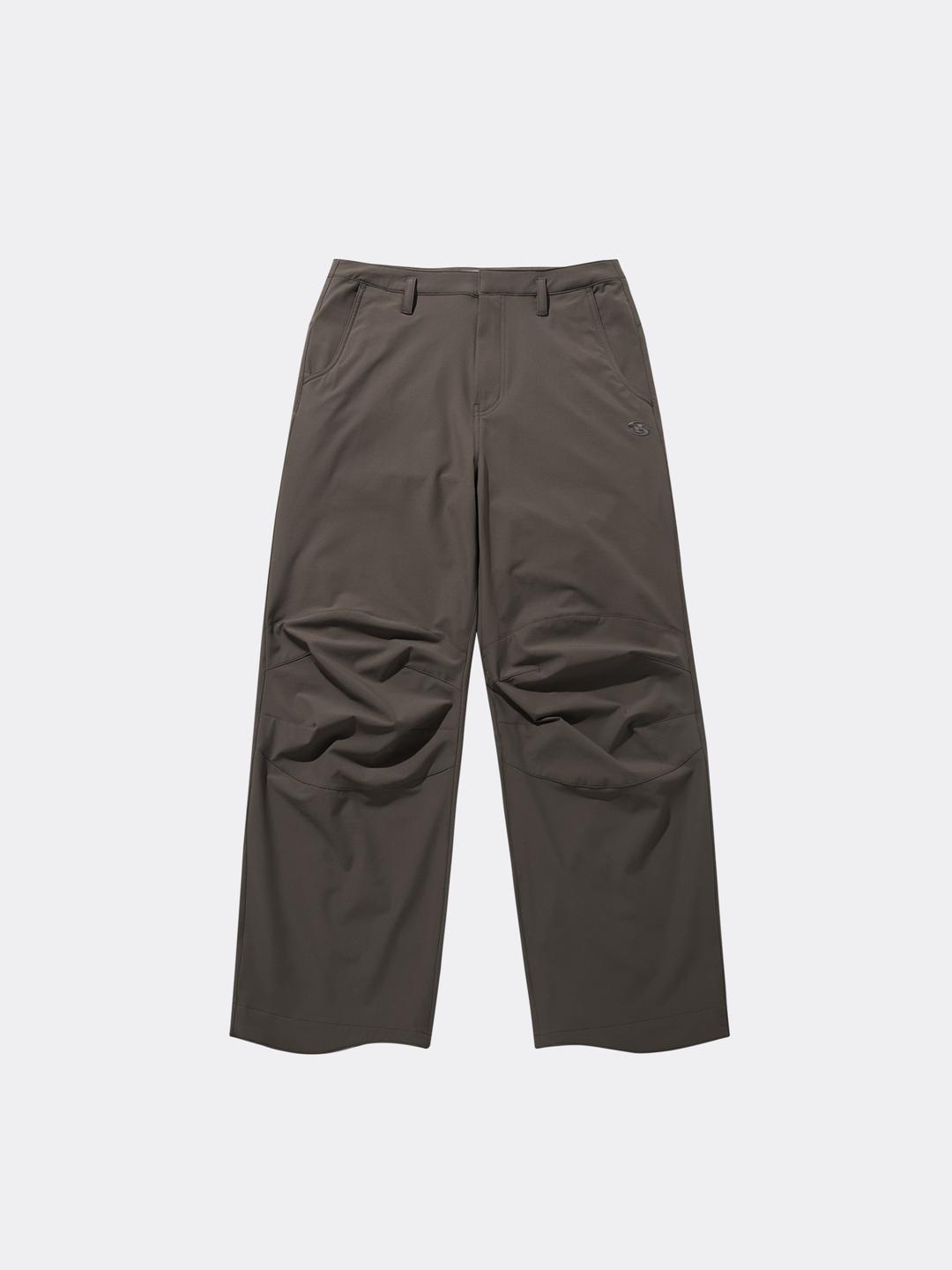 산산기어 23FW PANELED DART PANTS-ASH BROWN