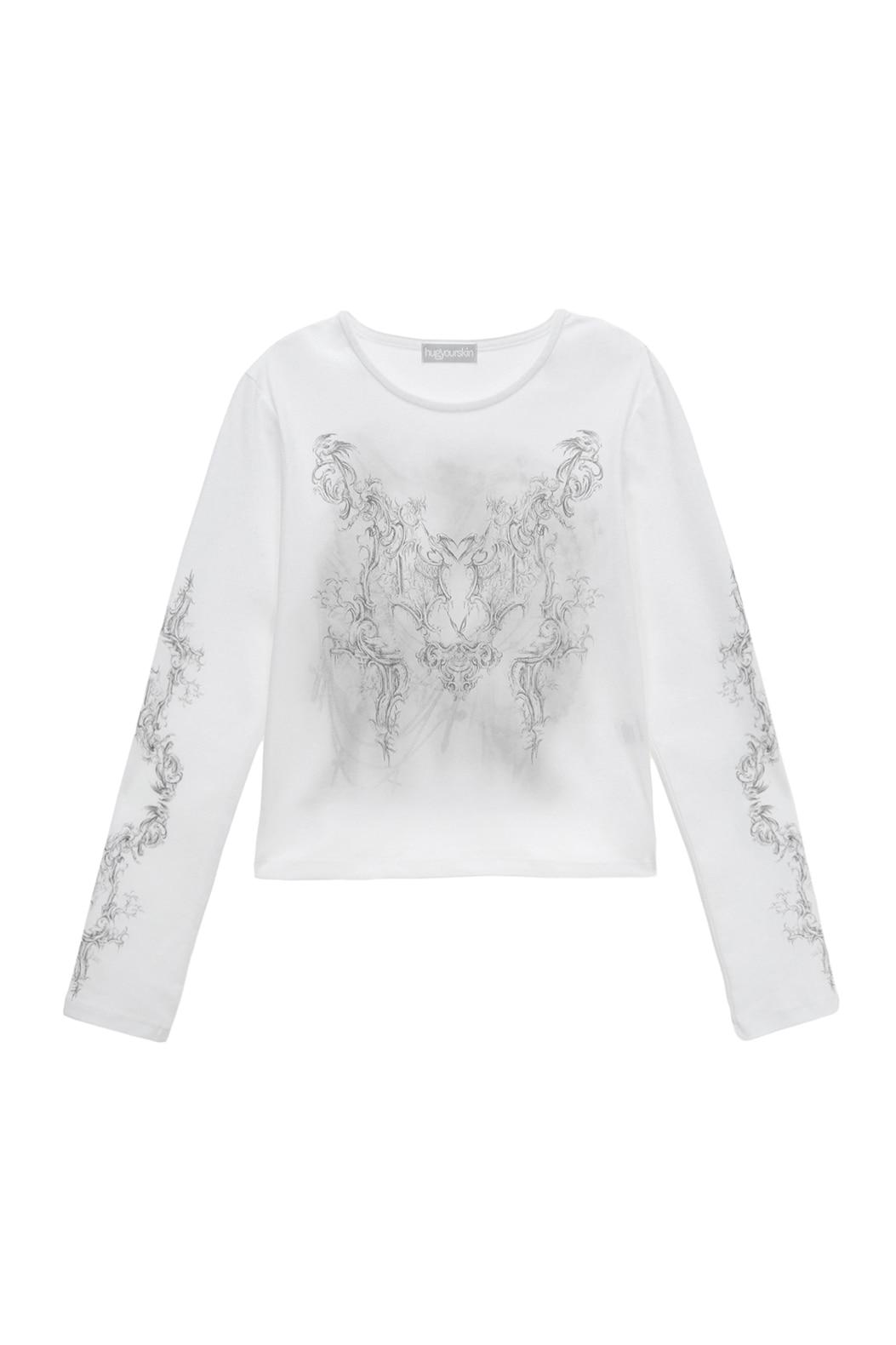Rococo ornaments T (White)