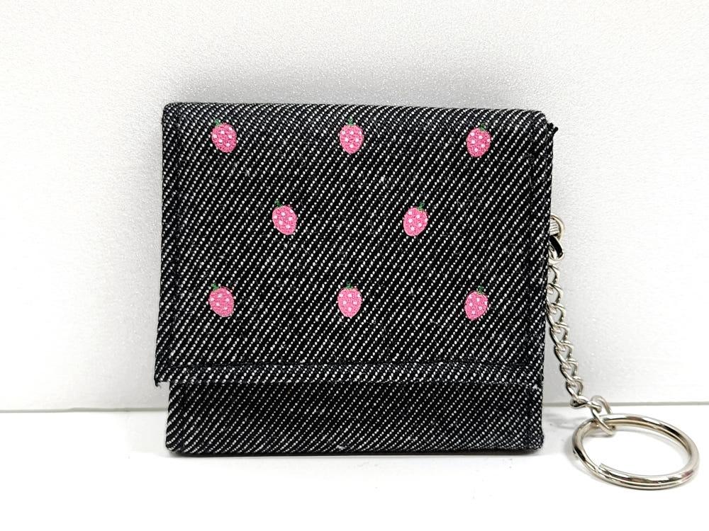 [고전문구] 딸기 청 동전지갑 키링 고전 빈티지 레트로