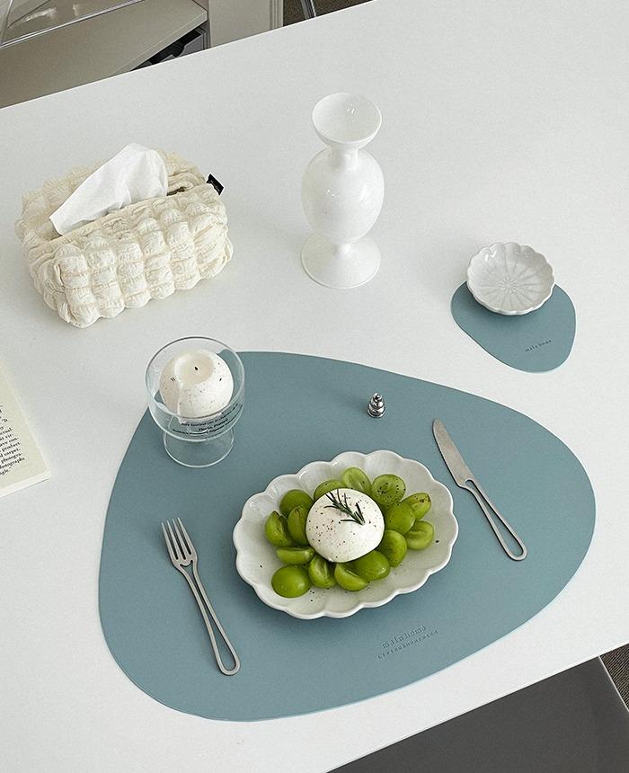 파스텔 가죽 테이블매트