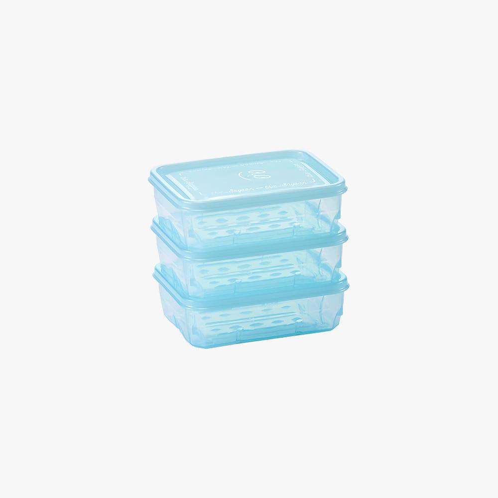 땡스소윤 냉동용기 9호 (300ml) 3개세트 아쿠아