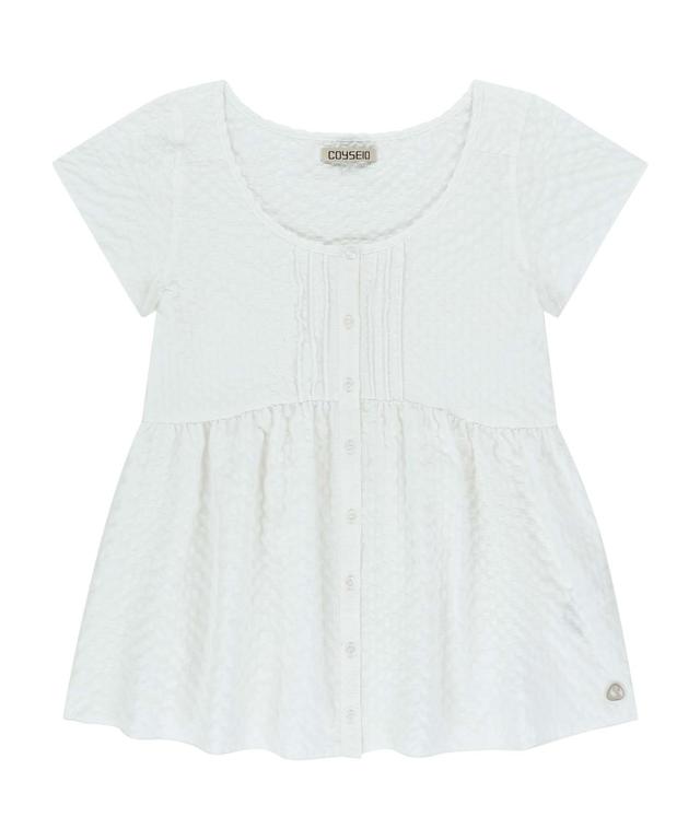 PINTUCK BLOUSE WHITE