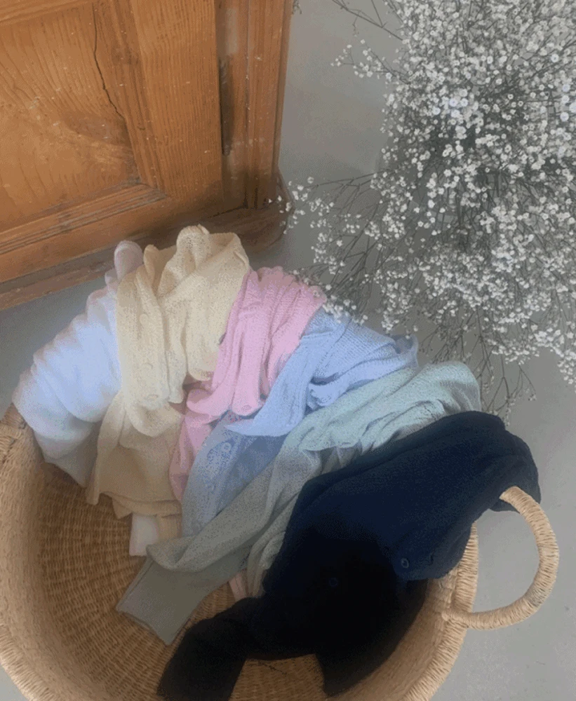 [살안타템] 미스트 펜던트 브이넥 썸머 크롭 가디건 6color (여름/ 여름가디건/ 냉방병차단/ 크롭여름가디건/ 썸머가디건/ 여름외투/ 살안타가디건/ 여리핏/ 휴양지룩)