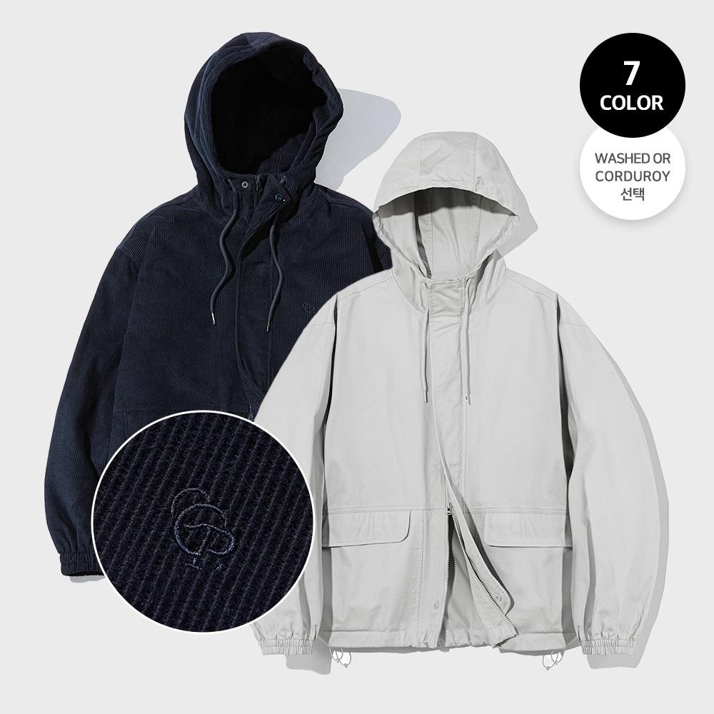 (코듀료이ver추가)워시드 코튼 후드 집업_7color
