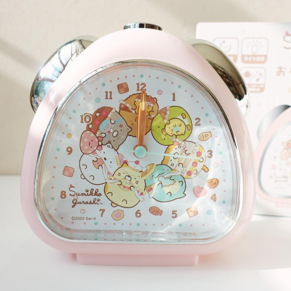 스밋코구라시 알람시계 캐릭터 멜로디시계 무소음 탁상시계