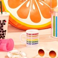 밴도 레인보우 레터링 머그컵