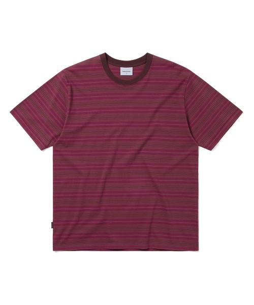 Striped Tee Purple Red