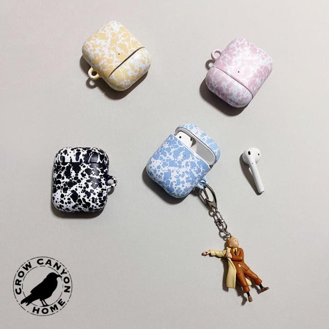 [CROW CANYON] 정품 크로우캐년 애플 에어팟 1/2/3세대/프로 마블 패턴 케이스