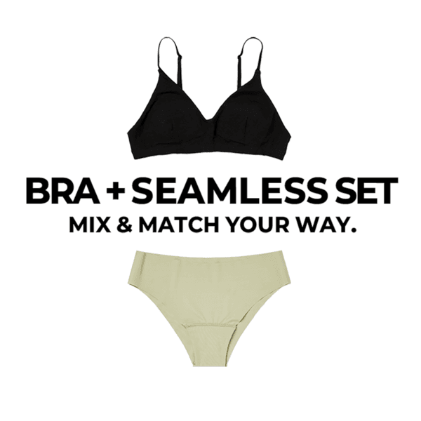 (Set) Bralette 1 + Seamless cheeky 1