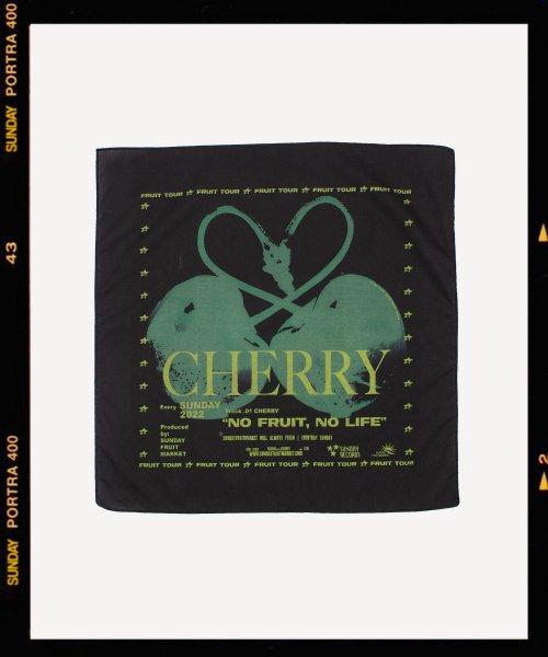 CHERRY BANDANA BLACK