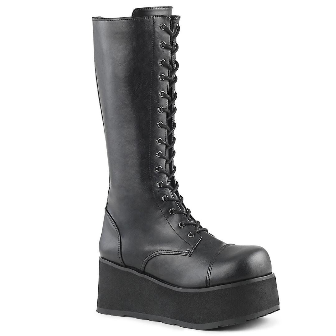 Trashville-502 - Black Vegan Leather / 4