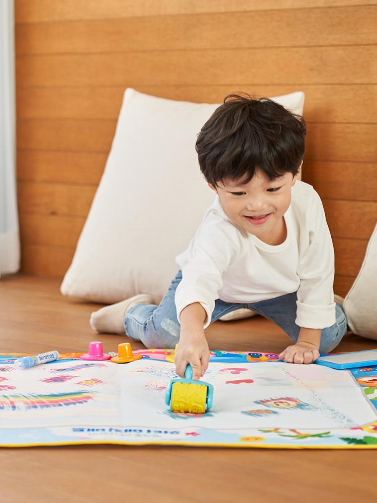 마이리틀타이거 핑크퐁 아기상어 워터매직매트 / 물감없이 간편한 엄마표미술놀이