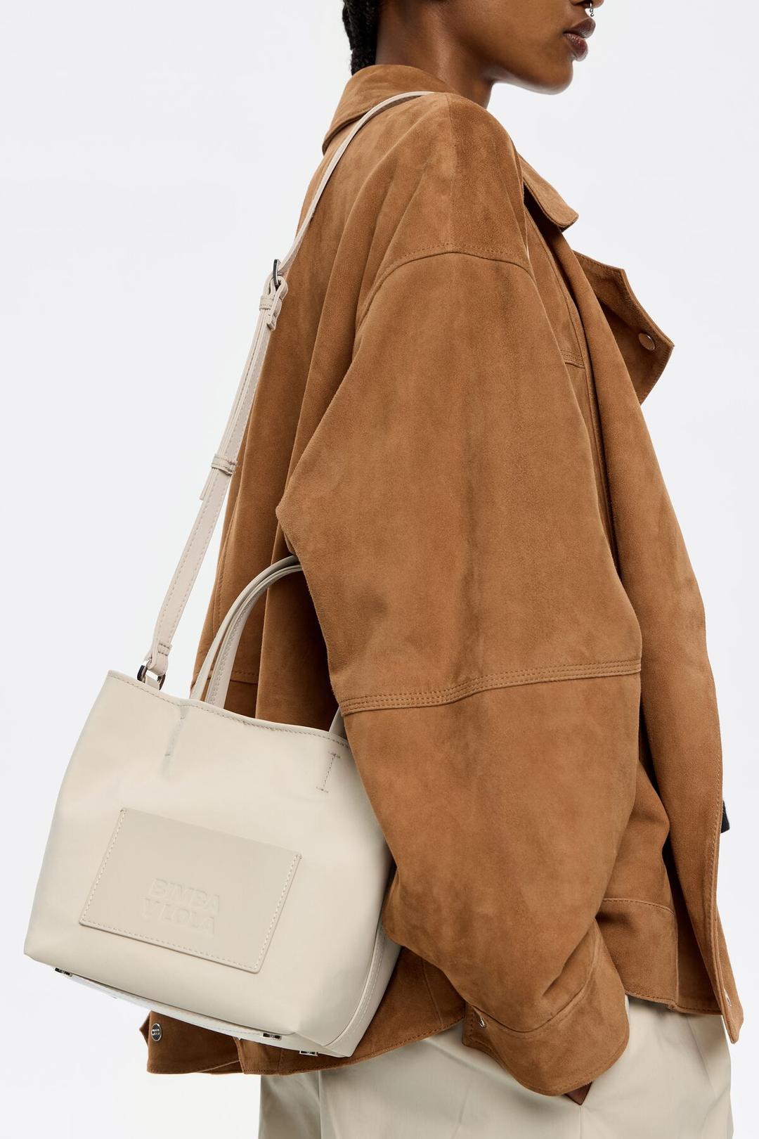 Bolso Chihuahua pequeño nylon blanco piedra
